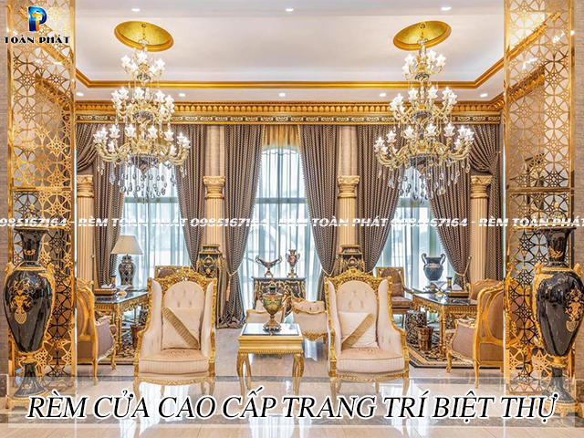 Rèm cửa cao cấp trang trí phòng khách
