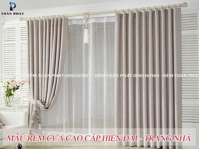 Rèm cửa cao cấp hiện đại cho phòng khách